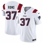 Men & Women & Youth New England Patriots #37 Parker Romo White 2025 F.U.S.E. Vapor Limited Stitched Jersey,baseball caps,new era cap wholesale,wholesale hats